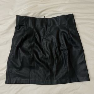 Zara leather skirt